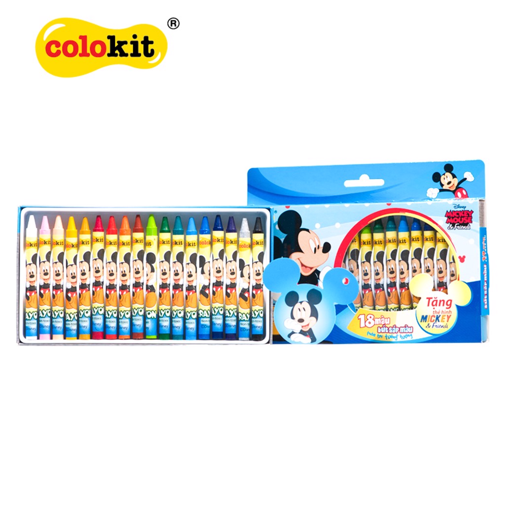 Bút Sáp 24 Màu Colokit Disney Mickey CR-C030/MI