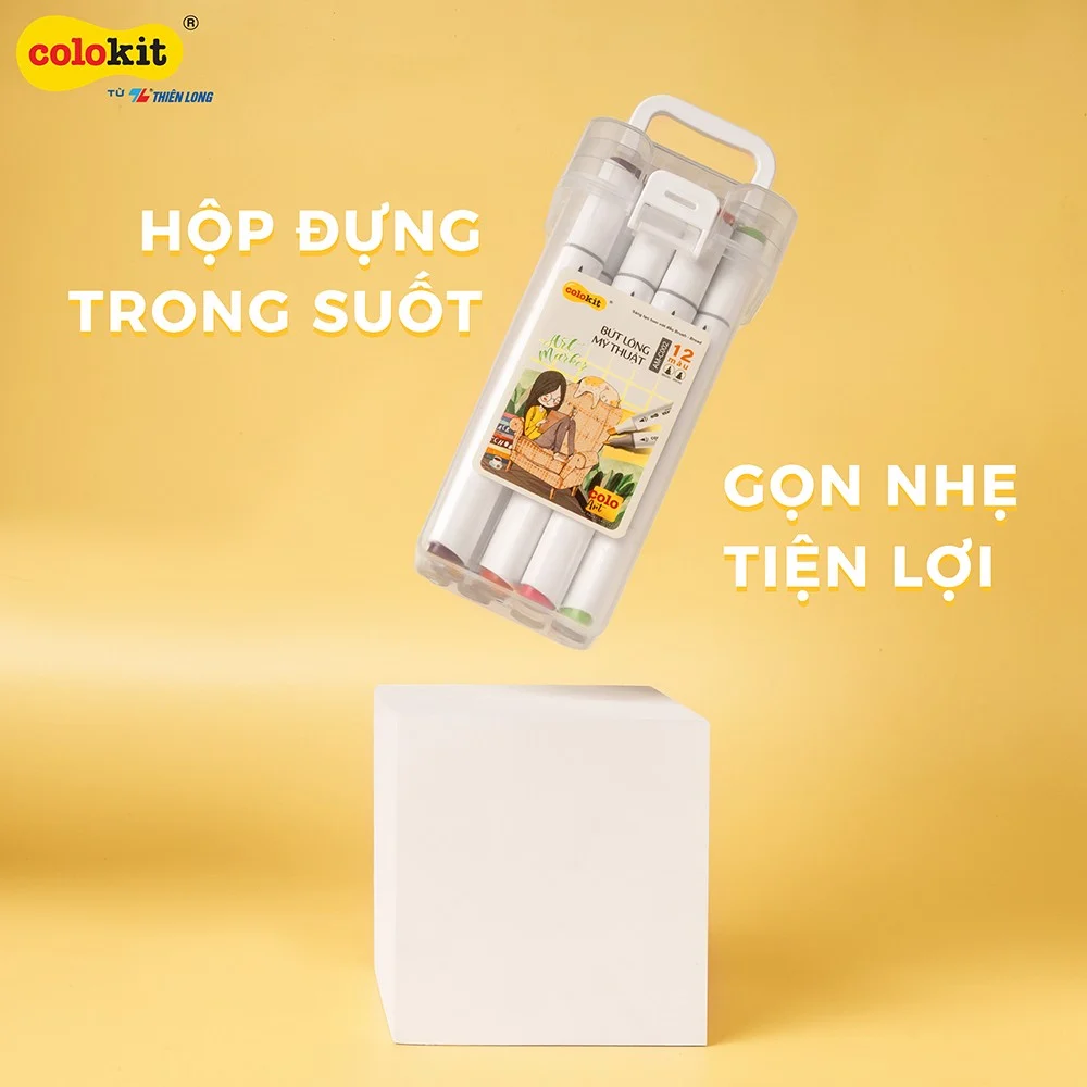 Bút lông mỹ thuật AM-C001 12 màu