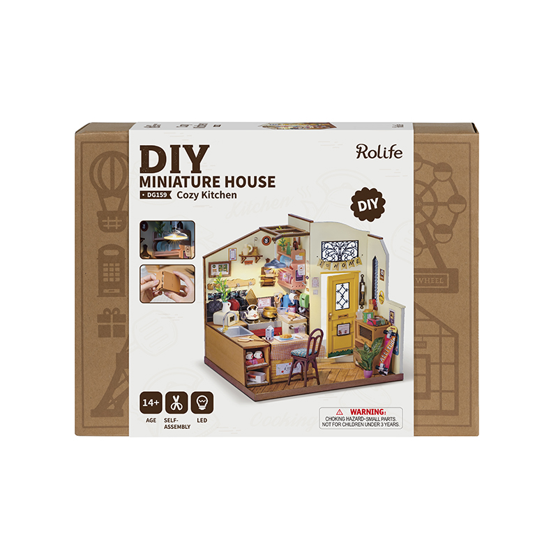 Mô Hình Nhà Búp Bê Gỗ DIY Robotime Rolife Miniature House Cozy House