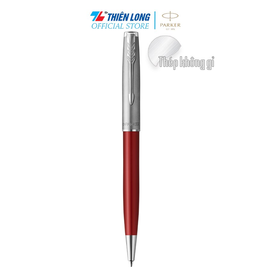 Bút Bi Cao Cấp Parker Son X-Sb Metal Red Ct Tb-2146855 - Thép Không Gỉ