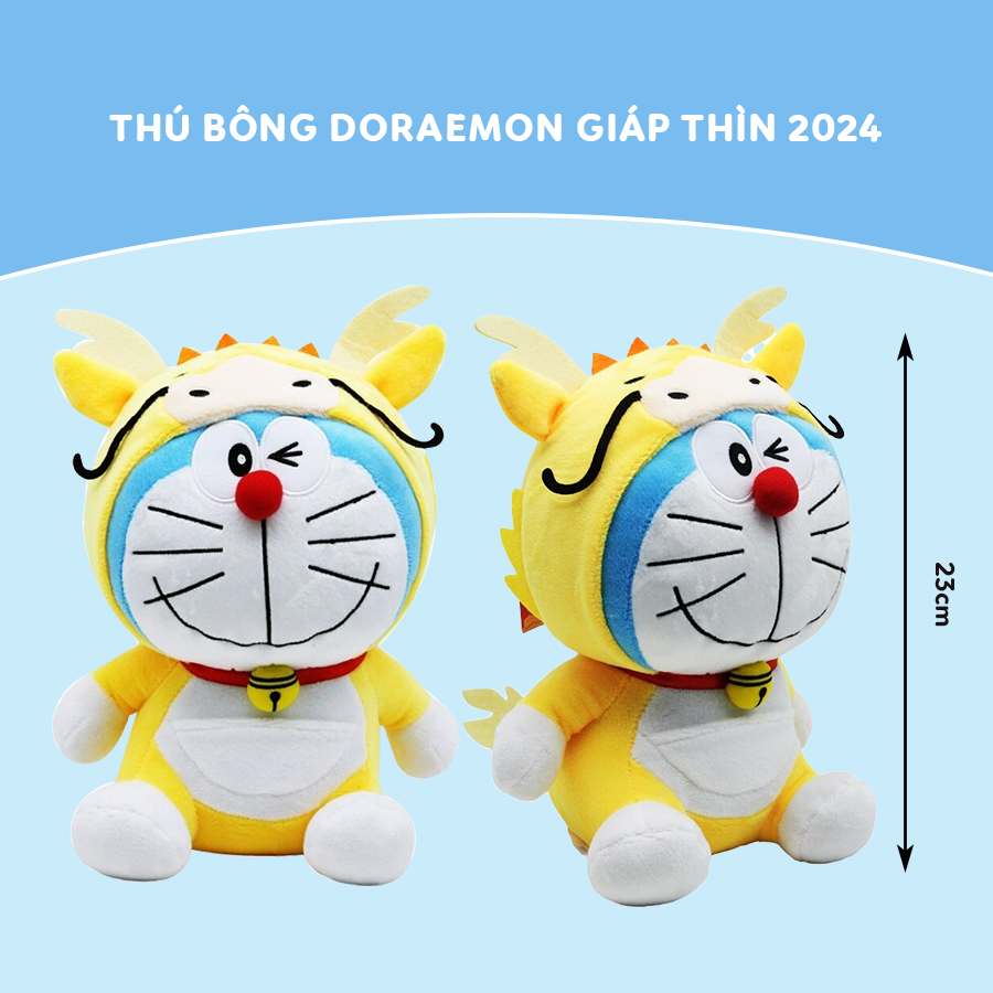 Thú Bông Doraemon Rồng Giáp Thìn 2024 (23cm)