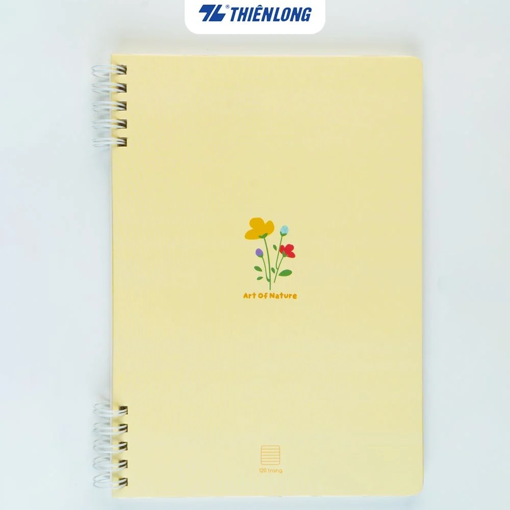 Sổ Lò Xo 2 Đầu Kẽ Ngang A5, B5 120 trang 100gsm Thiên Long