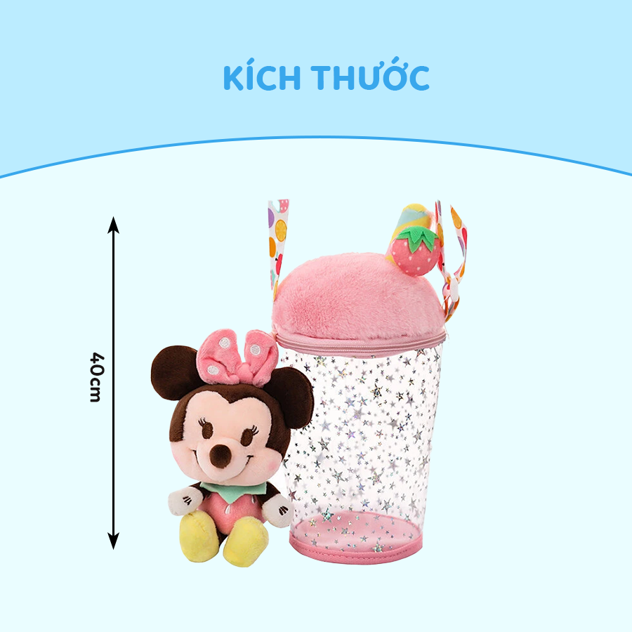 Túi Đeo Chéo Cho Bé Hình Ly Kèm Móc Khóa Hoạt Hình Disney Chuột Mickey, Vịt Donald