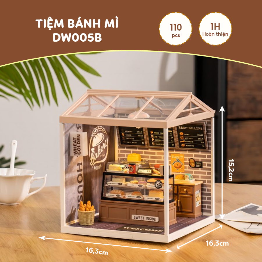 Mô Hình Lắp Ghép Nhà Búp Bê Robotime Rolife Super Creator DIY Miniature House