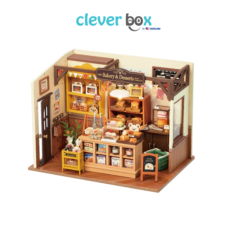 Nhà Búp Bê Robotime Rolife Becka’s Baking House DG161 - Tiệm Bánh Của Becka