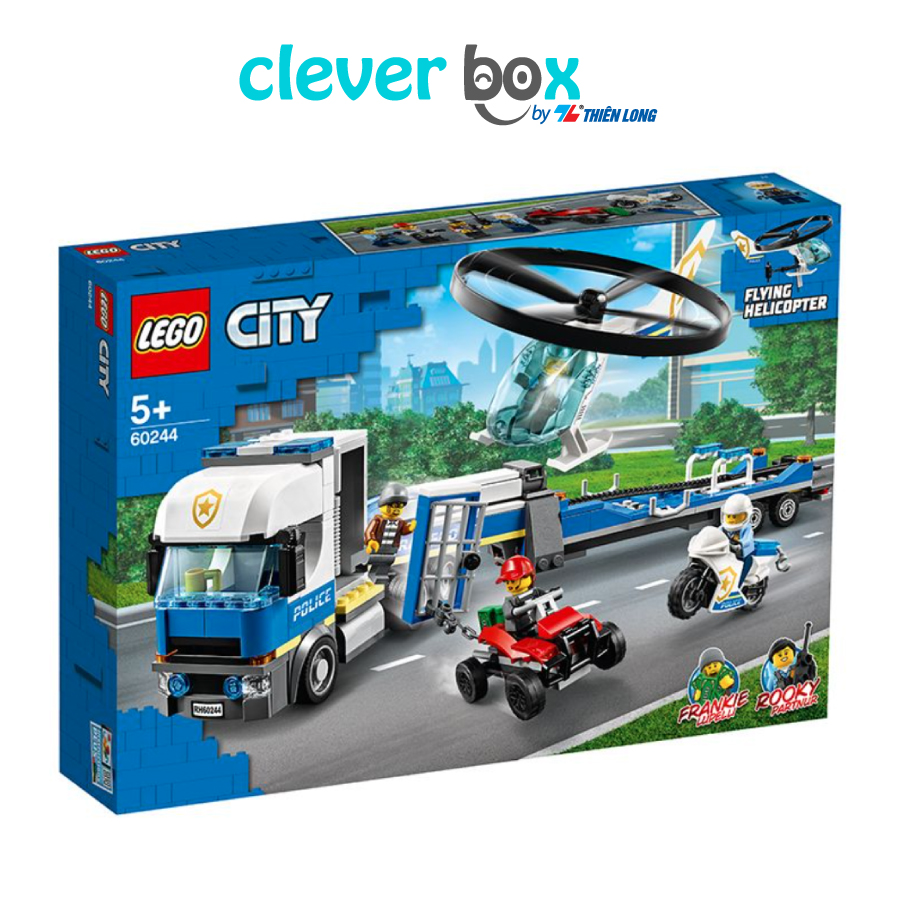 Đồ Chơi Lắp Ráp Sáng Tạo - Trực Thăng Vận Tải Cảnh Sát Lego City 60244