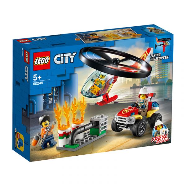 Đồ Chơi Lắp Ráp Sáng Tạo Lego City - Trực Thăng Cứu Hỏa Khẩn Cấp 60248 (93 chi tiết)