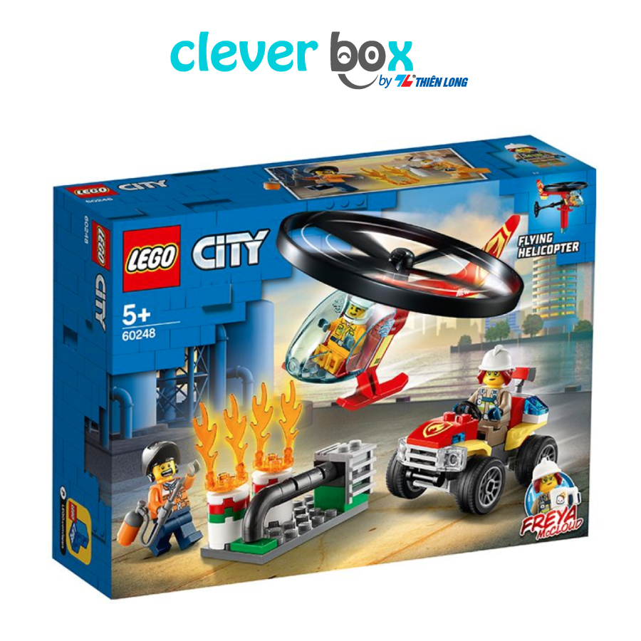 Đồ Chơi Lắp Ráp Sáng Tạo Lego City - Trực Thăng Cứu Hỏa Khẩn Cấp 60248 (93 chi tiết)