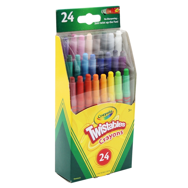 Bộ Bút Sáp Vặn Mini Crayola 24 Màu 529724