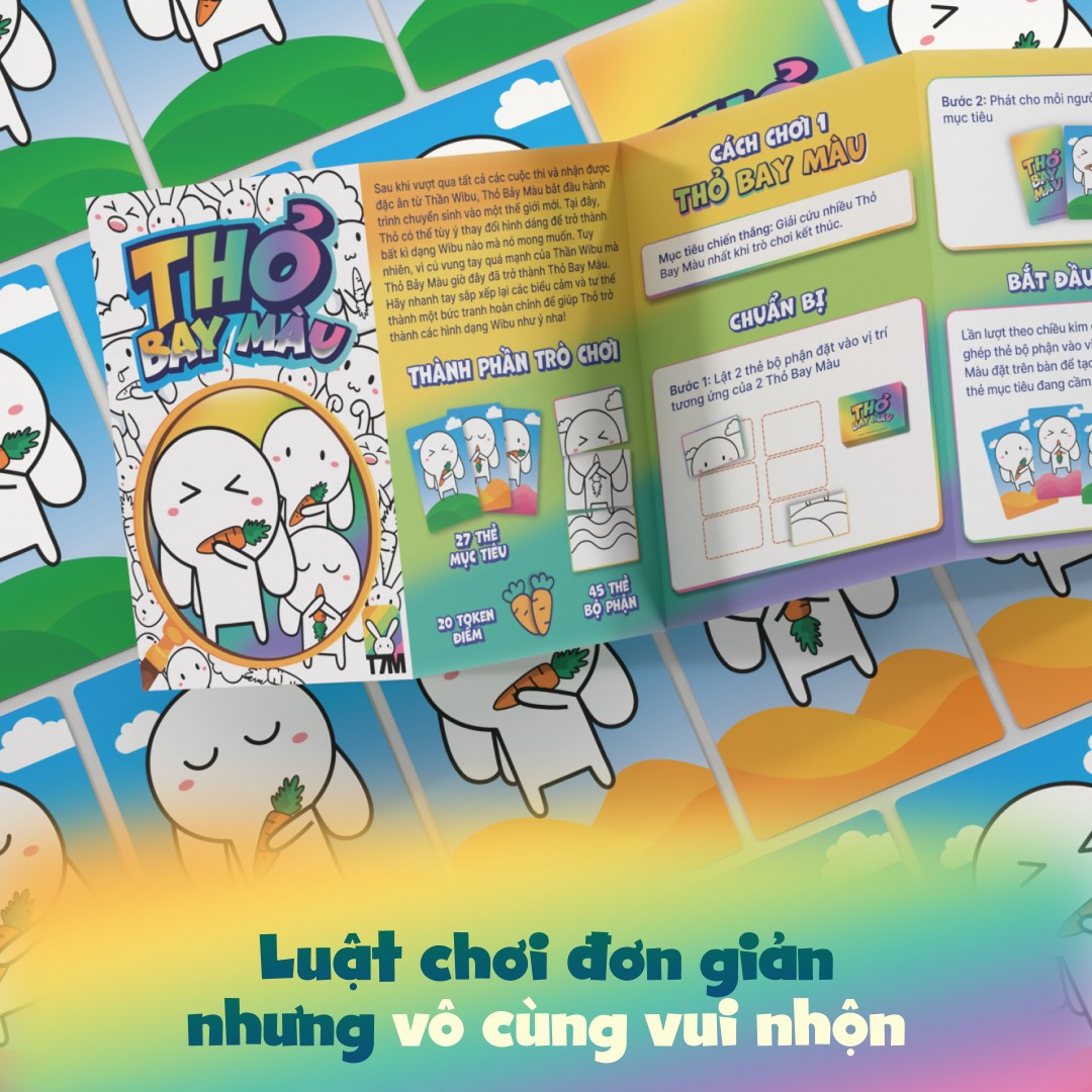 Đồ Chơi Sáng Tạo Board Game VN - Thỏ Bay Màu