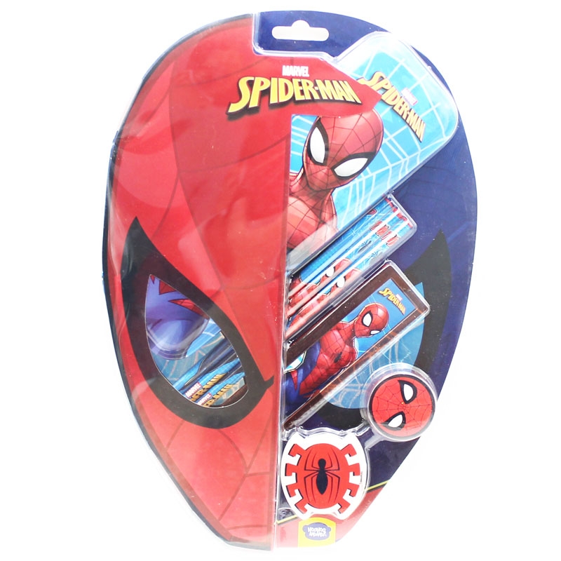 Bộ học tập+hộp bút 7món Spiderman VPH13-1400