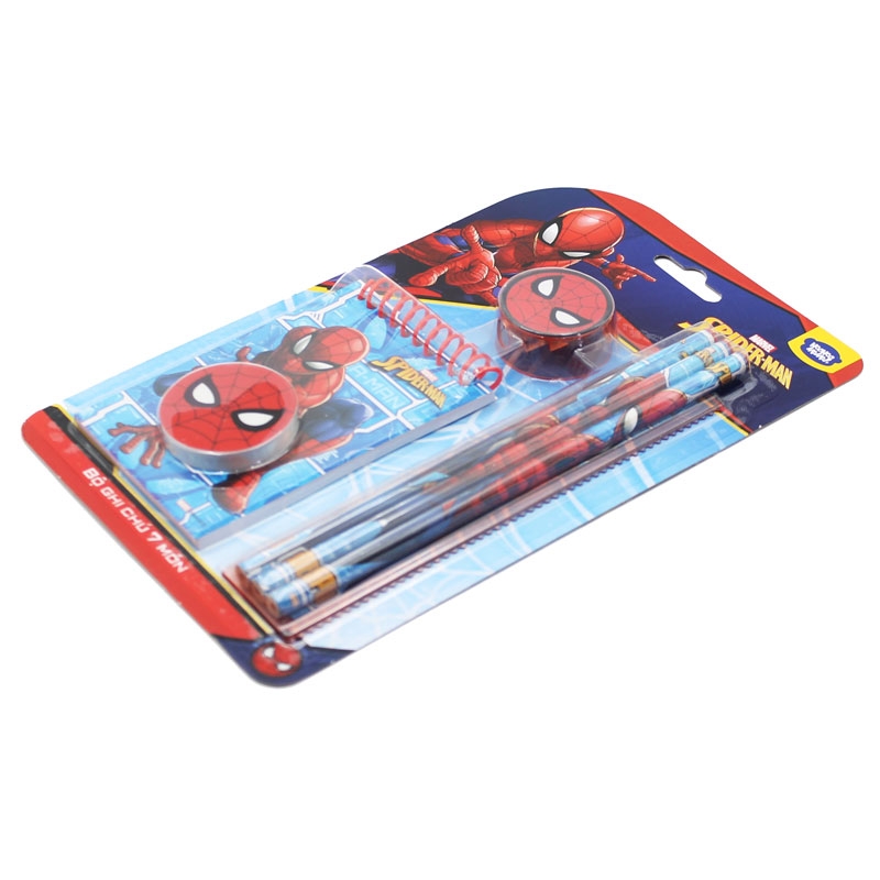 Bộ ghi chú 7 món Spider Man VPH13-1404