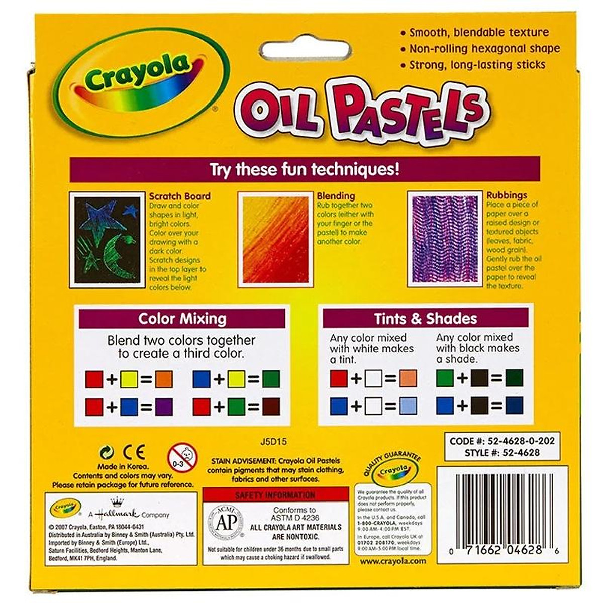 Bộ 28 Bút Sáp Dầu Crayola Hexagonal Shape Oil Pastel