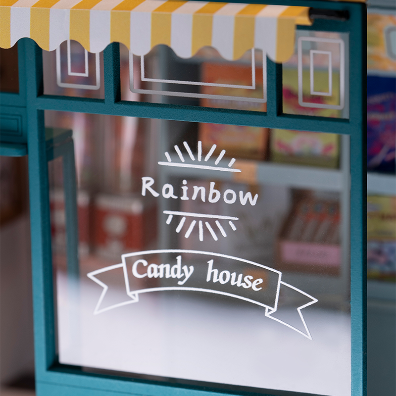 Mô Hình Nhà Búp Bê Bằng Gỗ DIY Robotime Rolife Rainbow Candy House DG158