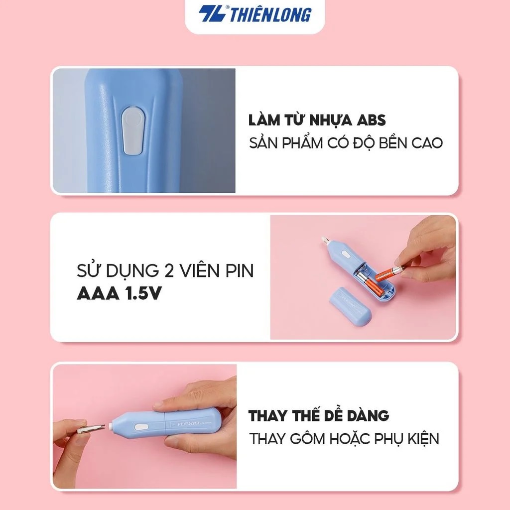 Gôm Điện Tự Động Thiên Long Flexio