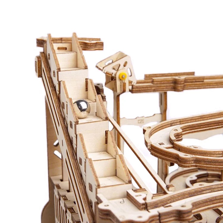 Đồ Chơi Sáng Tạo Lắp Ráp Gỗ 3D Robotime - Mô Hình Đường Trượt Bi Lăng