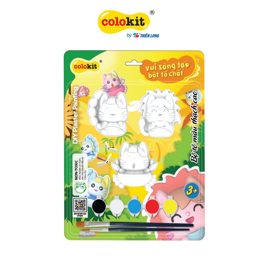 Đồ chơi DIY Colokit Bộ Đồ Chơi Tô Tượng Bé Mèo Mewy Katie KIT-C029