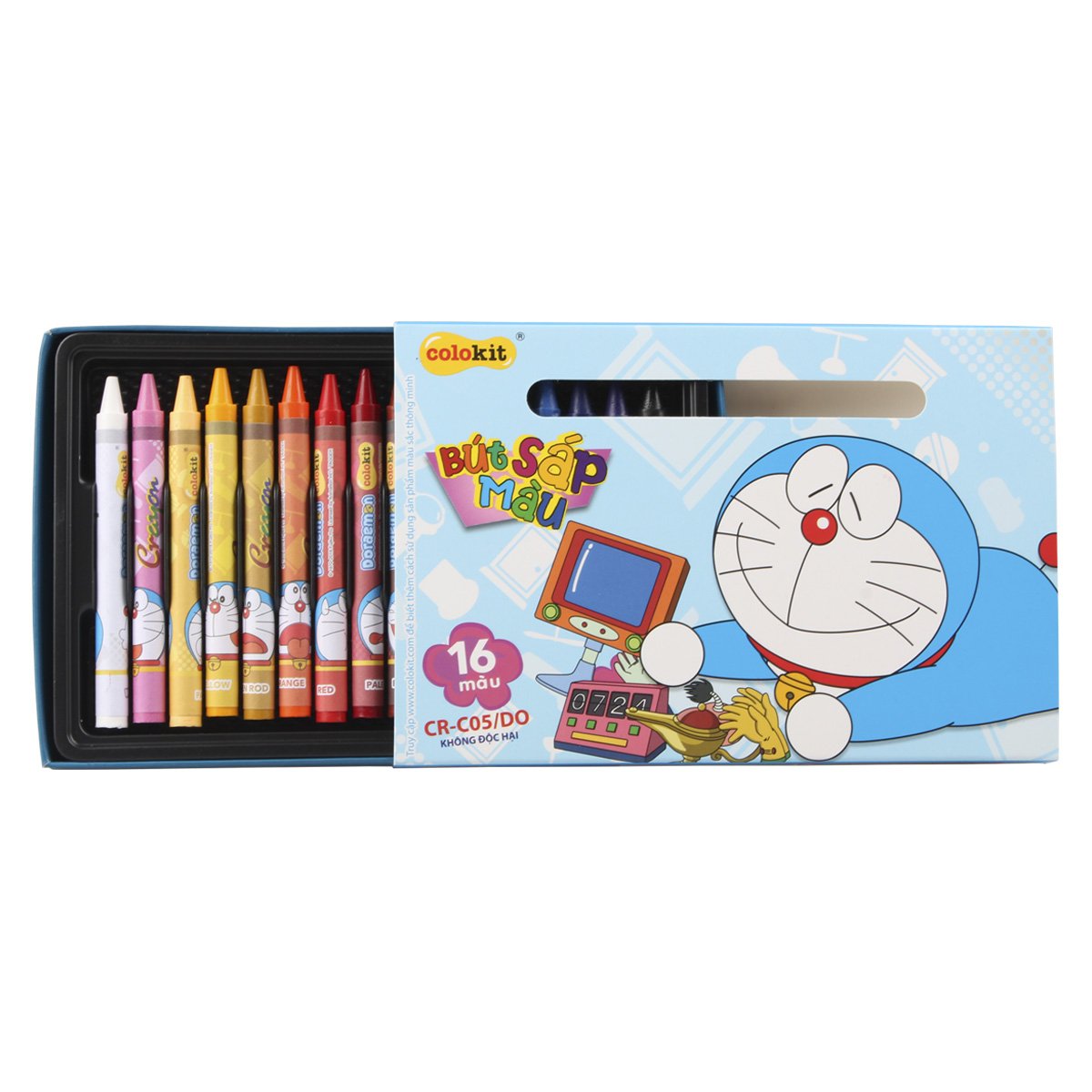 Sáp 16 Màu Colokit Doraemon CR-C05/DO