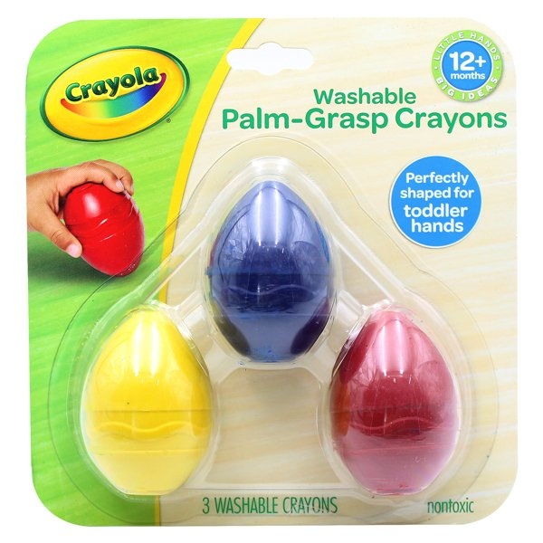 Bộ 3 Sáp Màu Crayola Hình Trứng Có Thể Tẩy Rửa Được