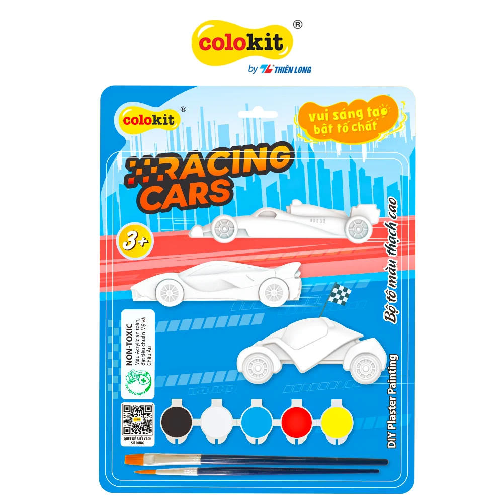 Đồ Chơi Sáng Tạo DIY Colokit - Tô Tượng Xe Đua Racing Car