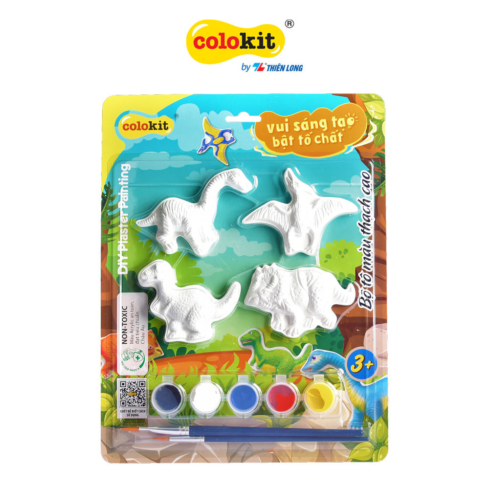 Đồ chơi DIY Colokit Bộ Đồ Chơi Tô Tượng Thế Giới Khủng Long KIT-C028