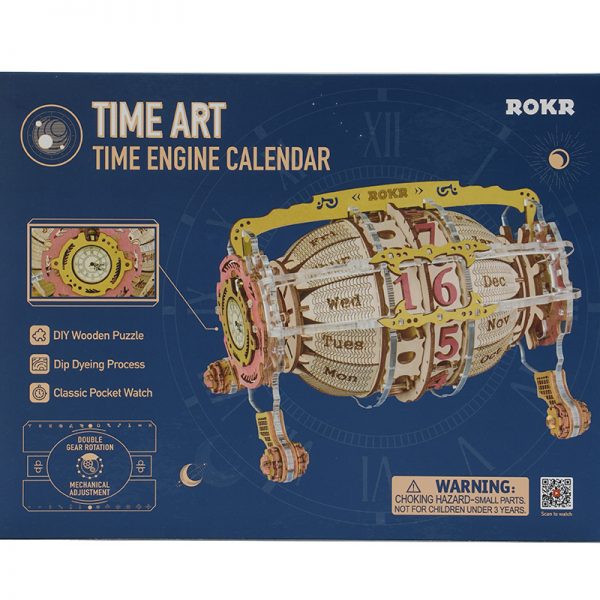 Mô Hình Động Cơ Học Lịch Thời Gian Robotime ROKR Time Engine Calendar LC801