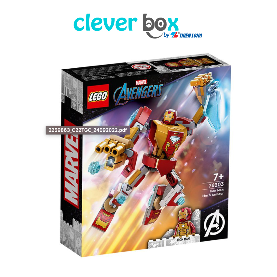 Đồ Chơi Lắp Ráp Sáng Tạo Lego Superheros - Chiến Giáp Người Sắt 76203