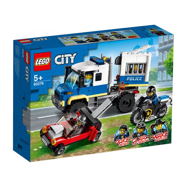 Đồ Chơi Lắp Ráp Sáng Tạo Lego City - Xe Cảnh Sát Vận Chuyển Tội Phạm 60276 (244 chi tiết)