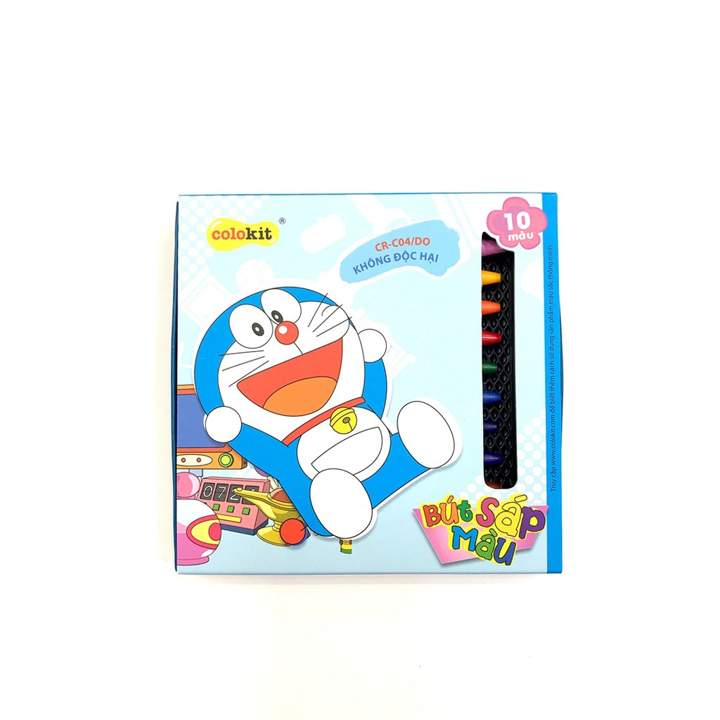 Sáp 10 Màu Colokit Doraemon CR-C04/DO