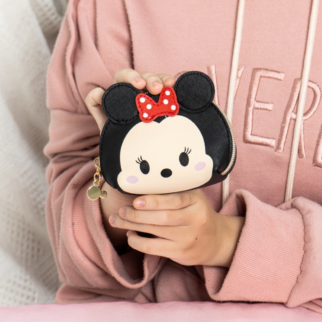 Ví Đựng Thẻ, Ví Đựng Tiền Xu Mini Tsum Tsum Hoạt Hình Disney Chuột Minnie