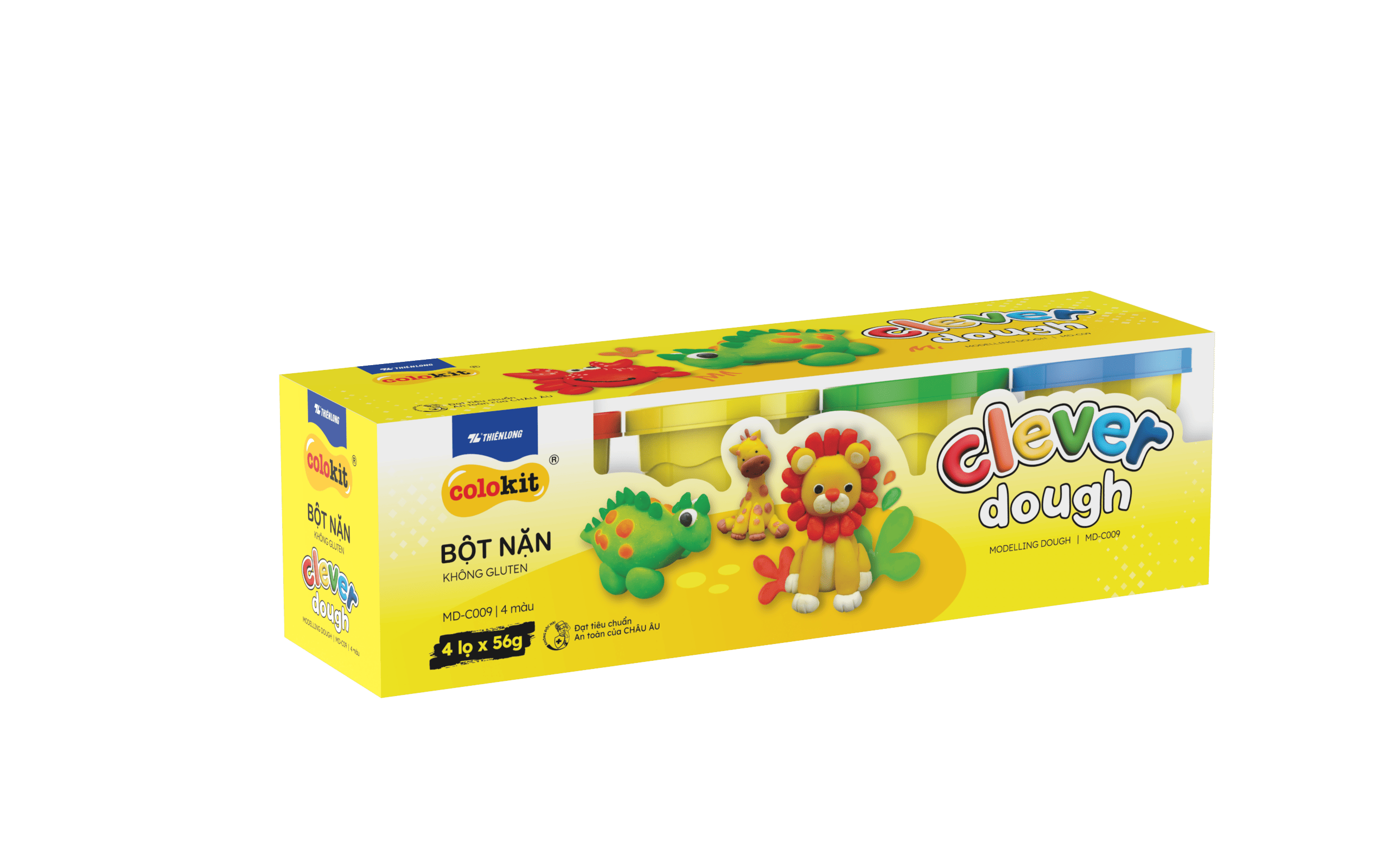 Hộp Bột nặn Clever Dough 4 màu