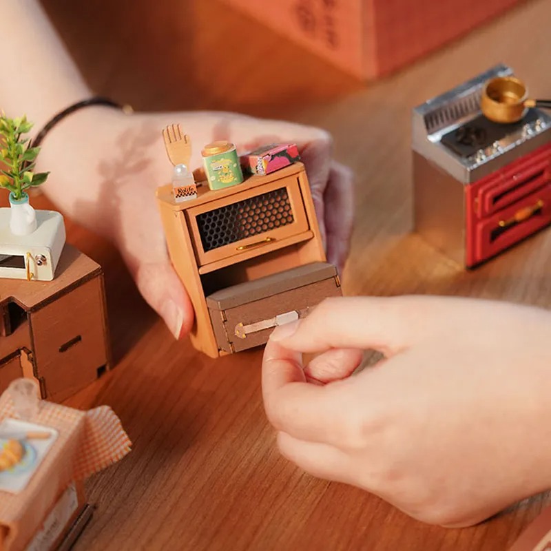 Mô Hình Nhà Búp Bê Gỗ DIY Robotime Rolife Miniature House Cozy House