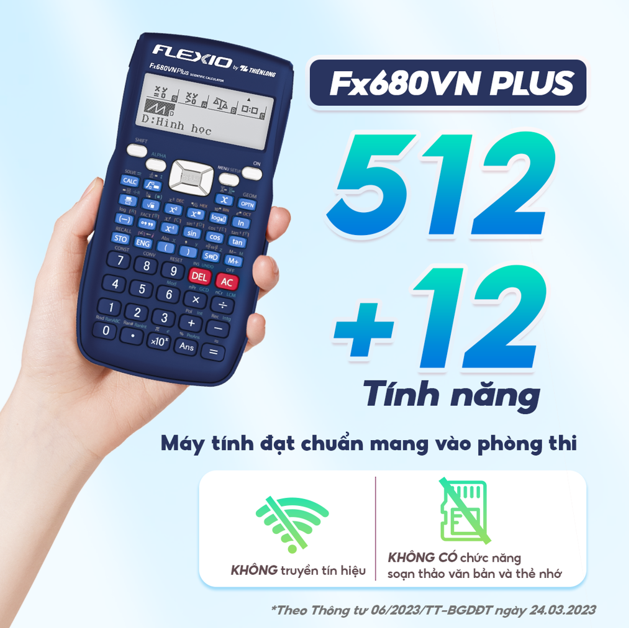 Máy tính khoa học FX680VN PLUS màu trắng