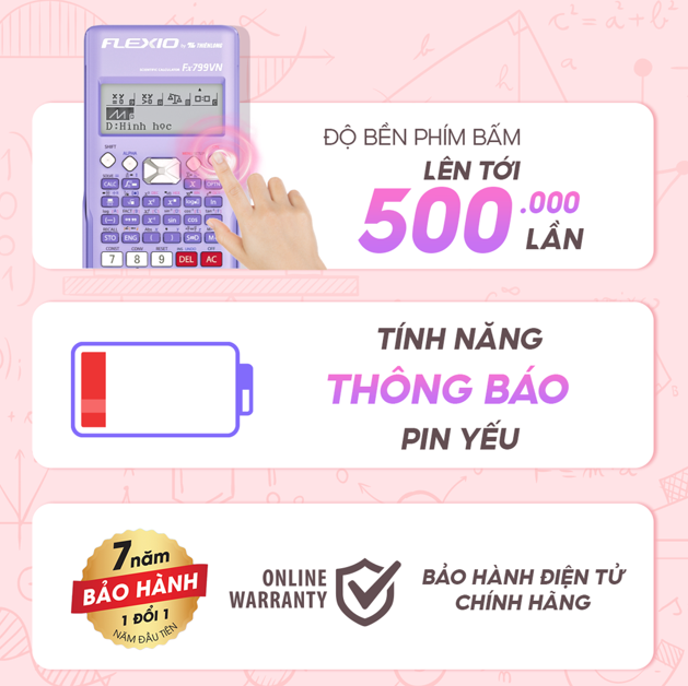 Máy tính khoa học Fx799VN màu đen