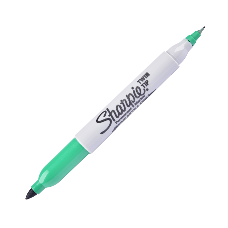 Bút Lông Dầu Sharpie Twin Tip Xanh Lá 32204