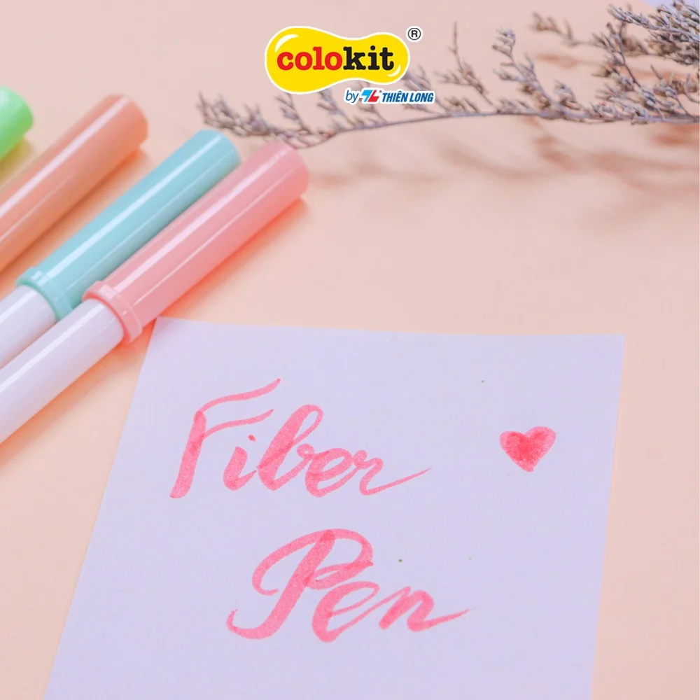 Bút Lông Fiber Pen Thiên Long Colokit 20 Màu Pastel Rửa Được SWM-C008