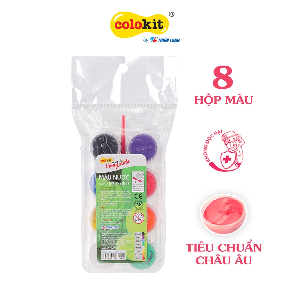 Màu nước WACO-C06 8 màu