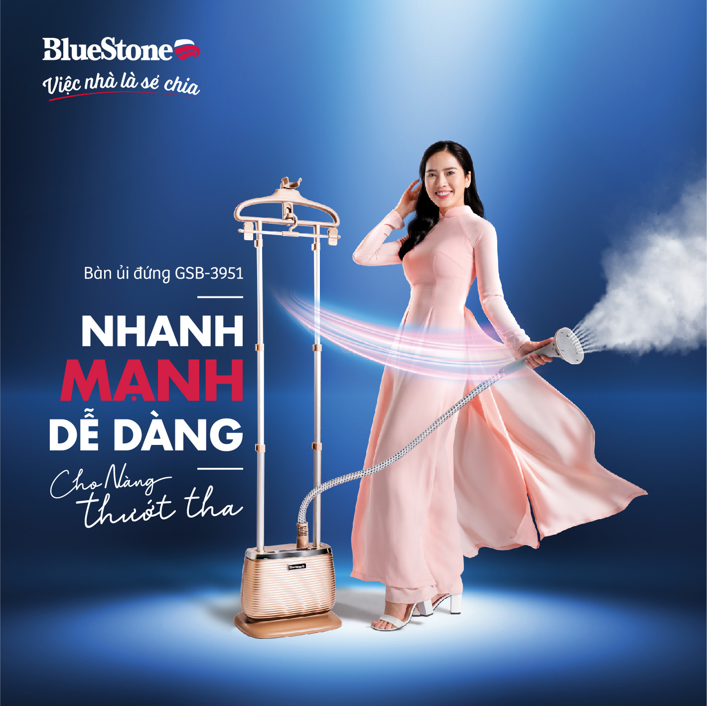 Bàn ủi hơi nước đứng Bluestone GSB-3951