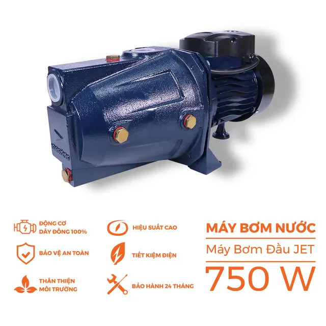 Máy bơm nước Nanoco dòng bơm đầu Jet NJET750