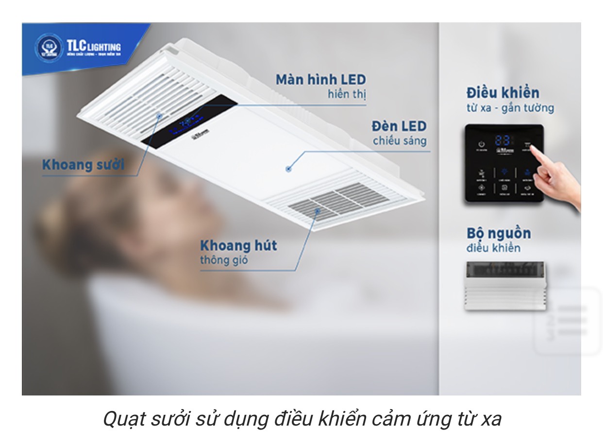 Quạt sưởi âm trần TLC 4 trong 1 TLC-SAL 60*30