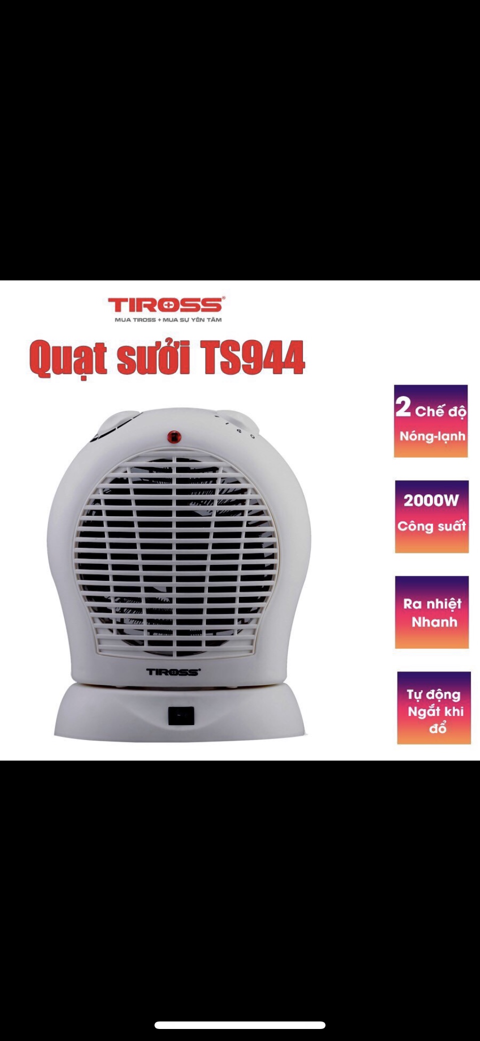 Quạt sưởi Tiross TS944