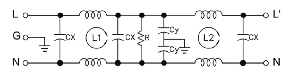 Bộ lọc nguồn CW4L2-30A-S (005) G (Có thêm đường ray hướng dẫn 30A)