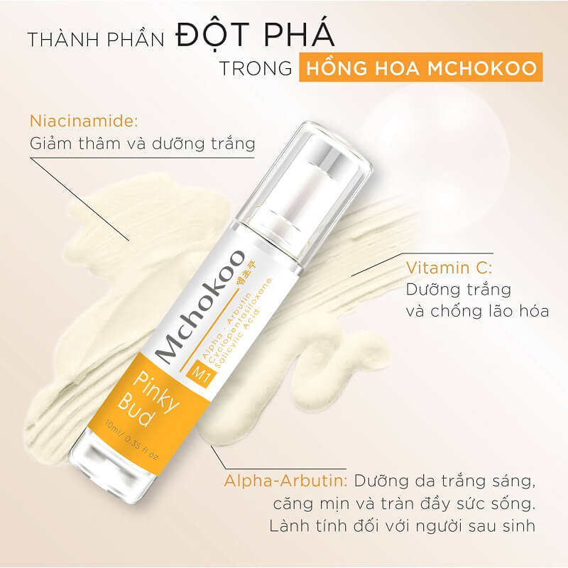 Thành phẩn chính của sản phẩm Hồng Hoa Mchokoo