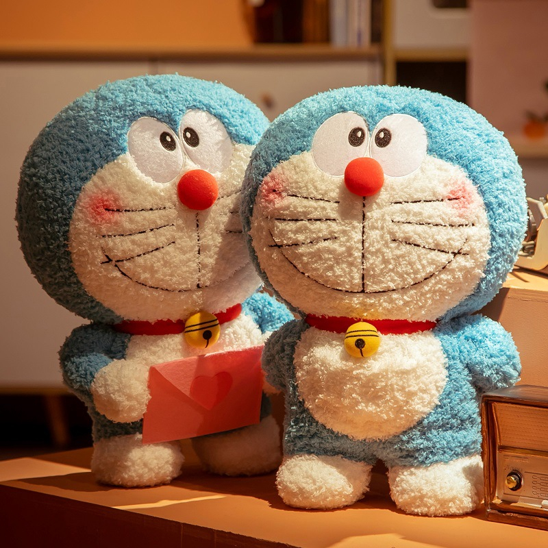 Gấu bông Doraemon cầm thư tình dễ thương 2 màu