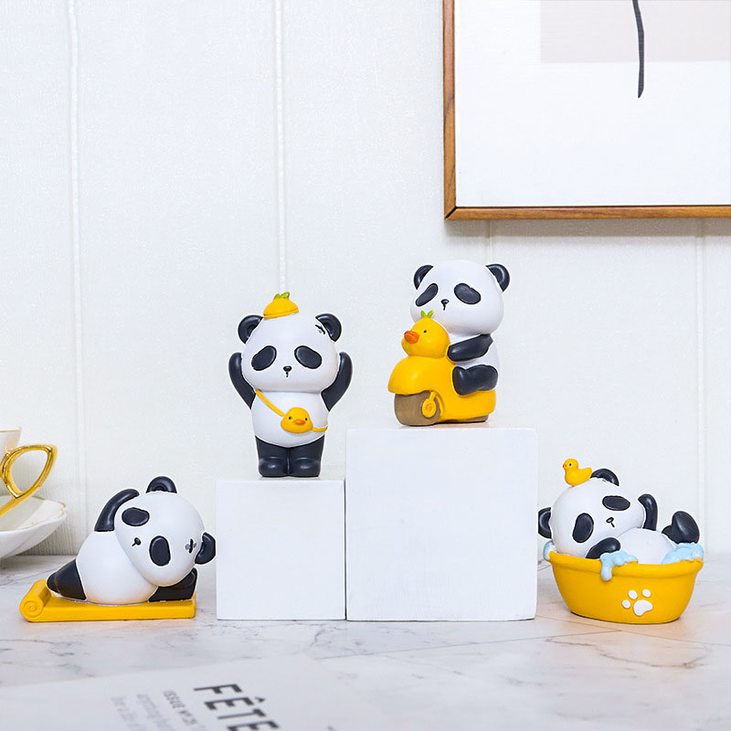 Mô hình Gấu trúc Panda vịt vàng