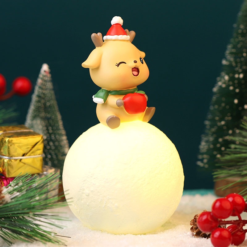 Đèn led Quả cầu tuyết Ông già Noel,Tuần lộc