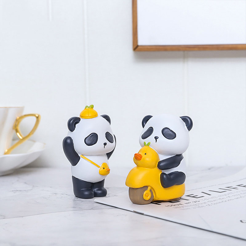 Mô hình Gấu trúc Panda vịt vàng