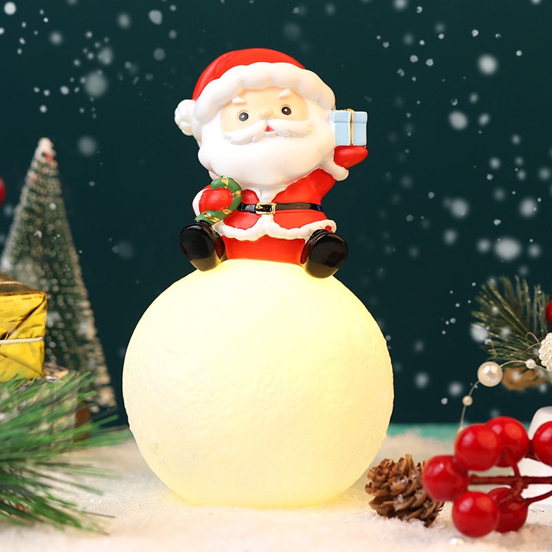 Đèn led Quả cầu tuyết Ông già Noel,Tuần lộc