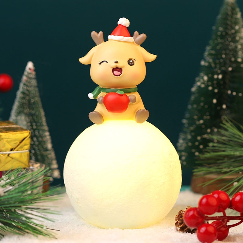 Đèn led Quả cầu tuyết Ông già Noel,Tuần lộc