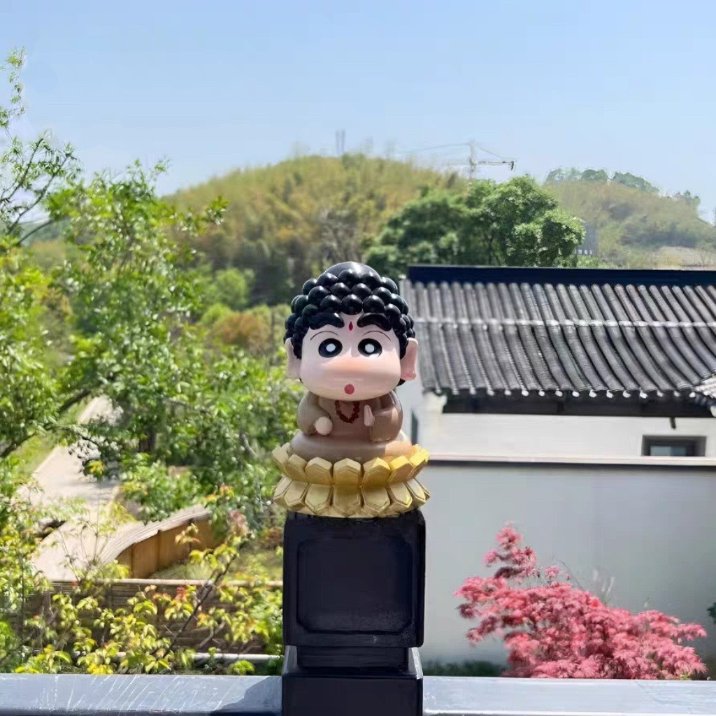 Mô hình tượng Shin bút chì cosplay Phật Tổ Như Lai Ráp kiểu dáng dễ thương, tịnh tâm giải nghiệp đặt bàn học,quà tặng